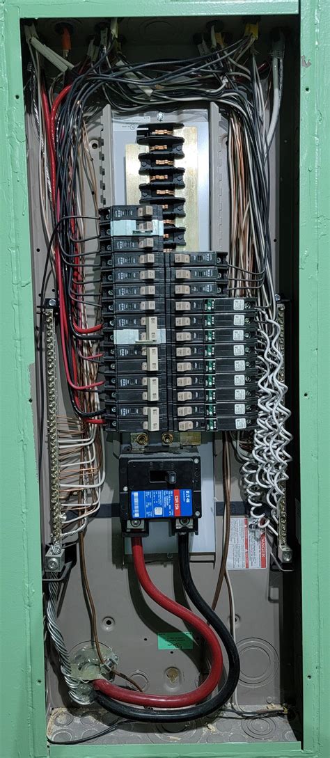 electrical box with breakers|inside breaker box with breakers.